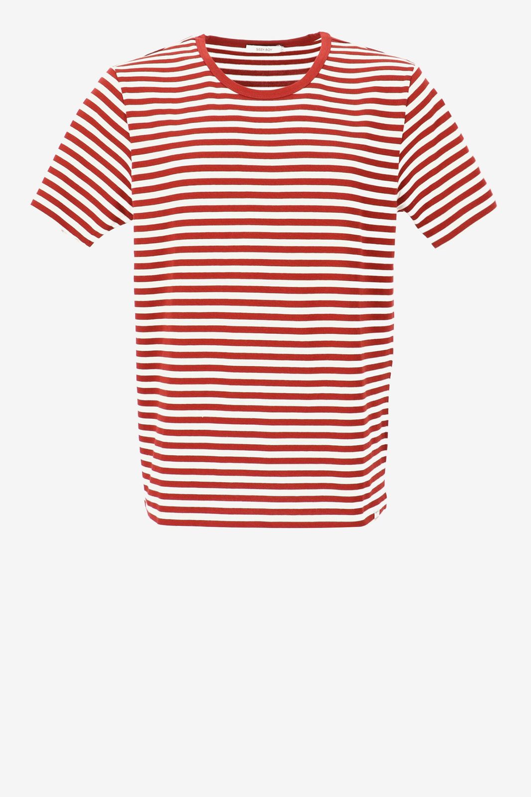 fusie jury Plantkunde T-shirt met rode strepen
