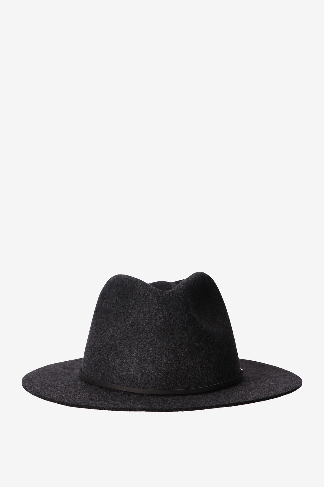 Brixton Wesley Cotton Fedora - Unisex Medium Brim Hat With Genuine Leather Band