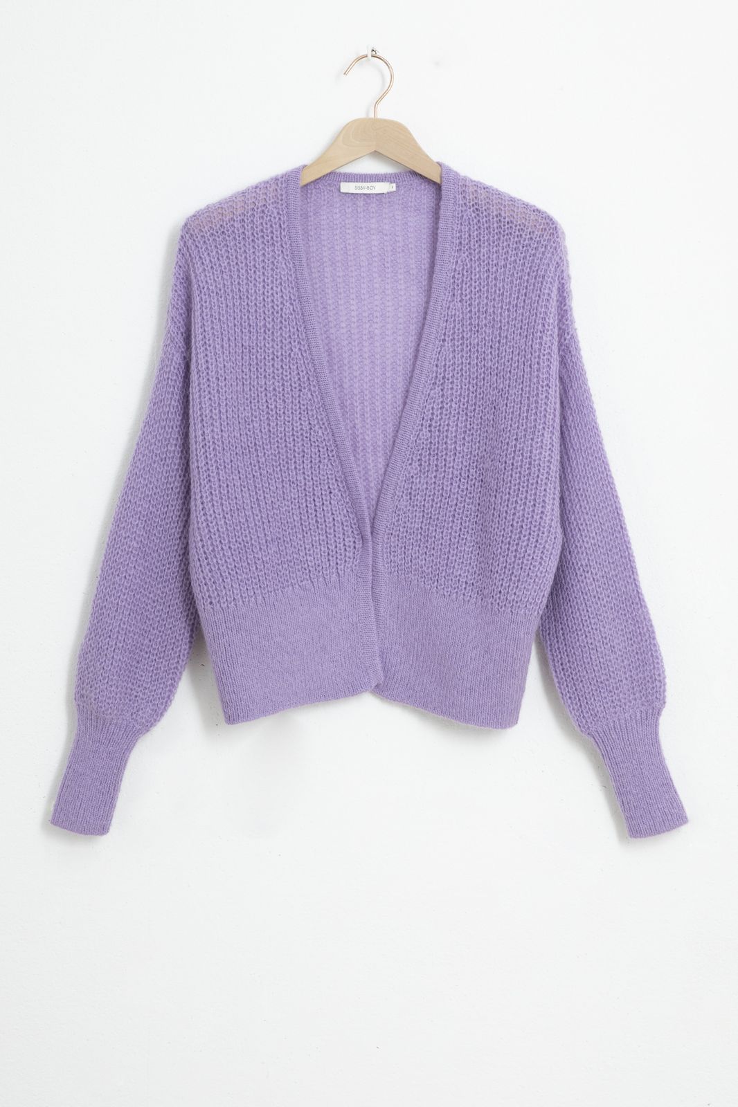Gilet tricoté - violet