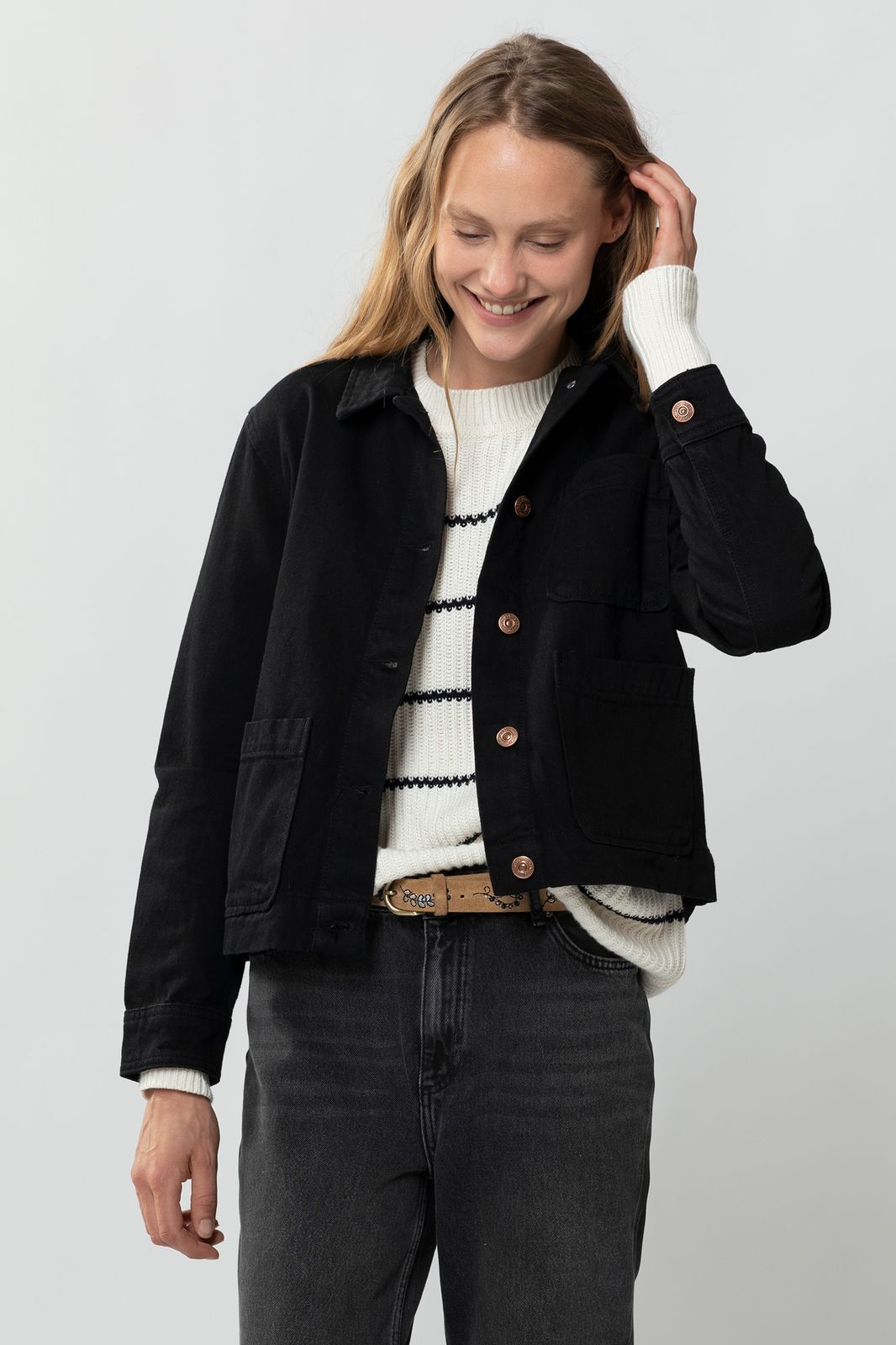 Lauw Passend Merchandising Zwart denim jacket - Dames | Sissy-Boy