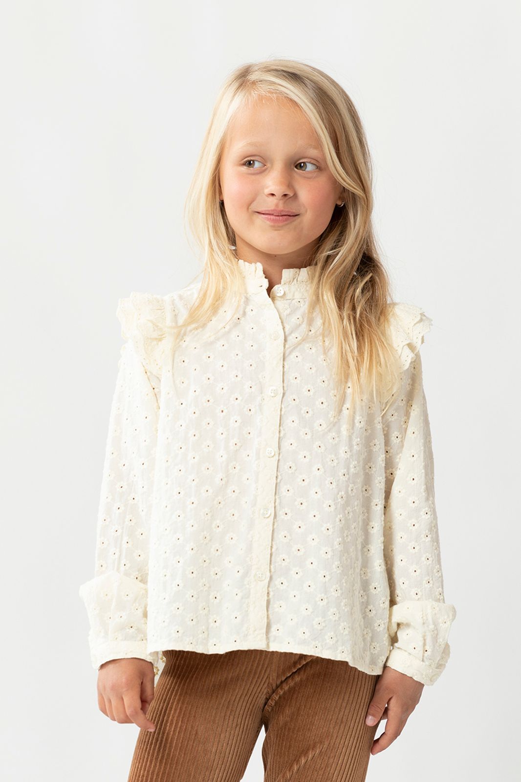 blouse met all over gebloemde embroidery - Kids | Sissy-Boy