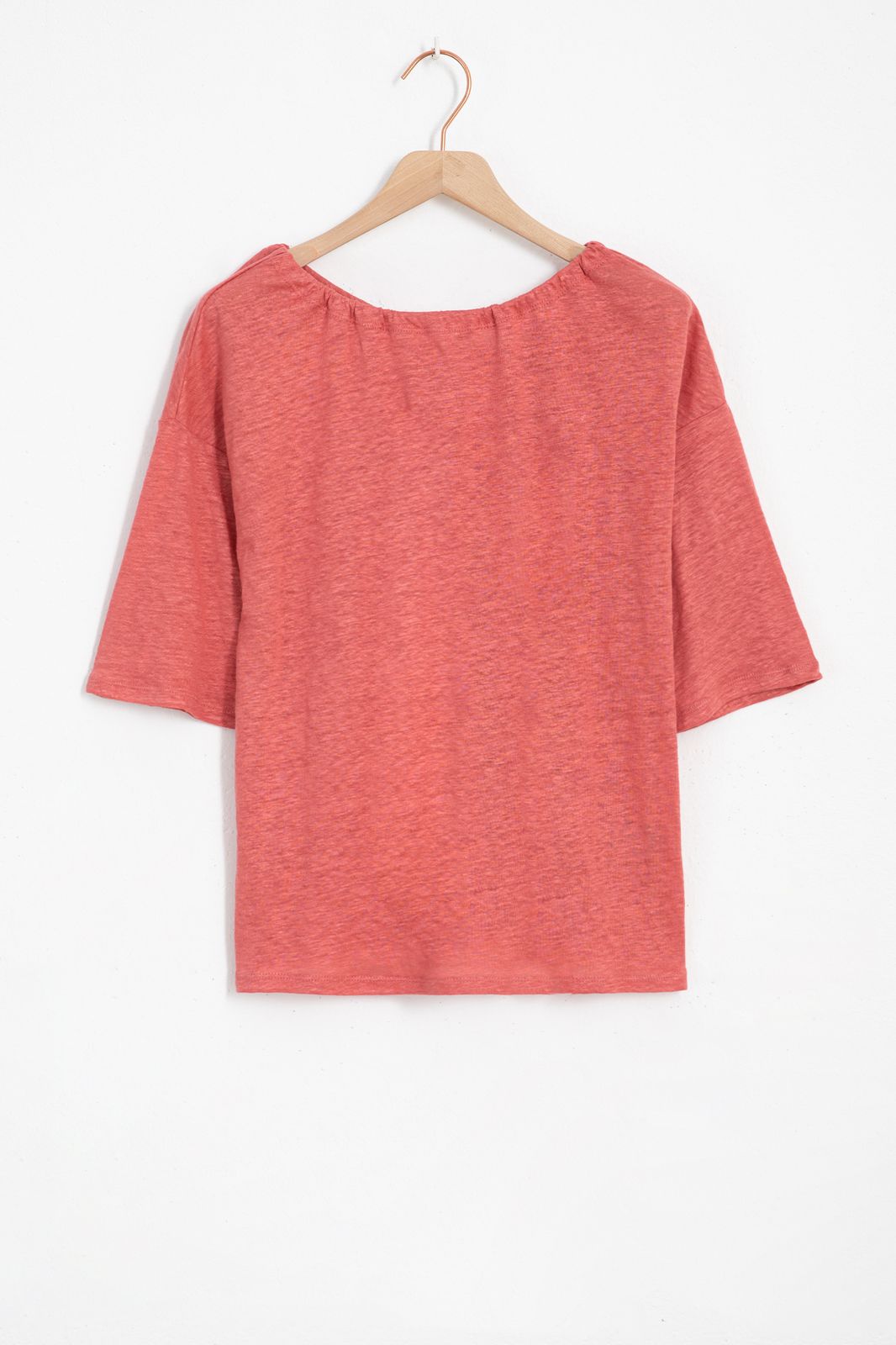 Getand De vreemdeling verwijzen Roze linnen t-shirt met strik - Dames | Sissy-Boy