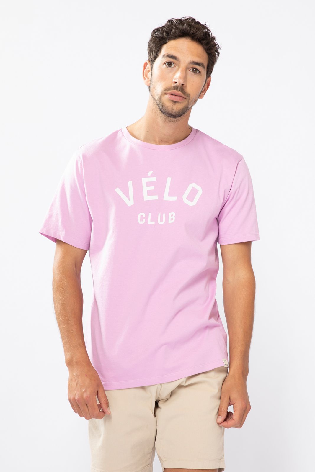 Roze T-shirt Vélo Heren |
