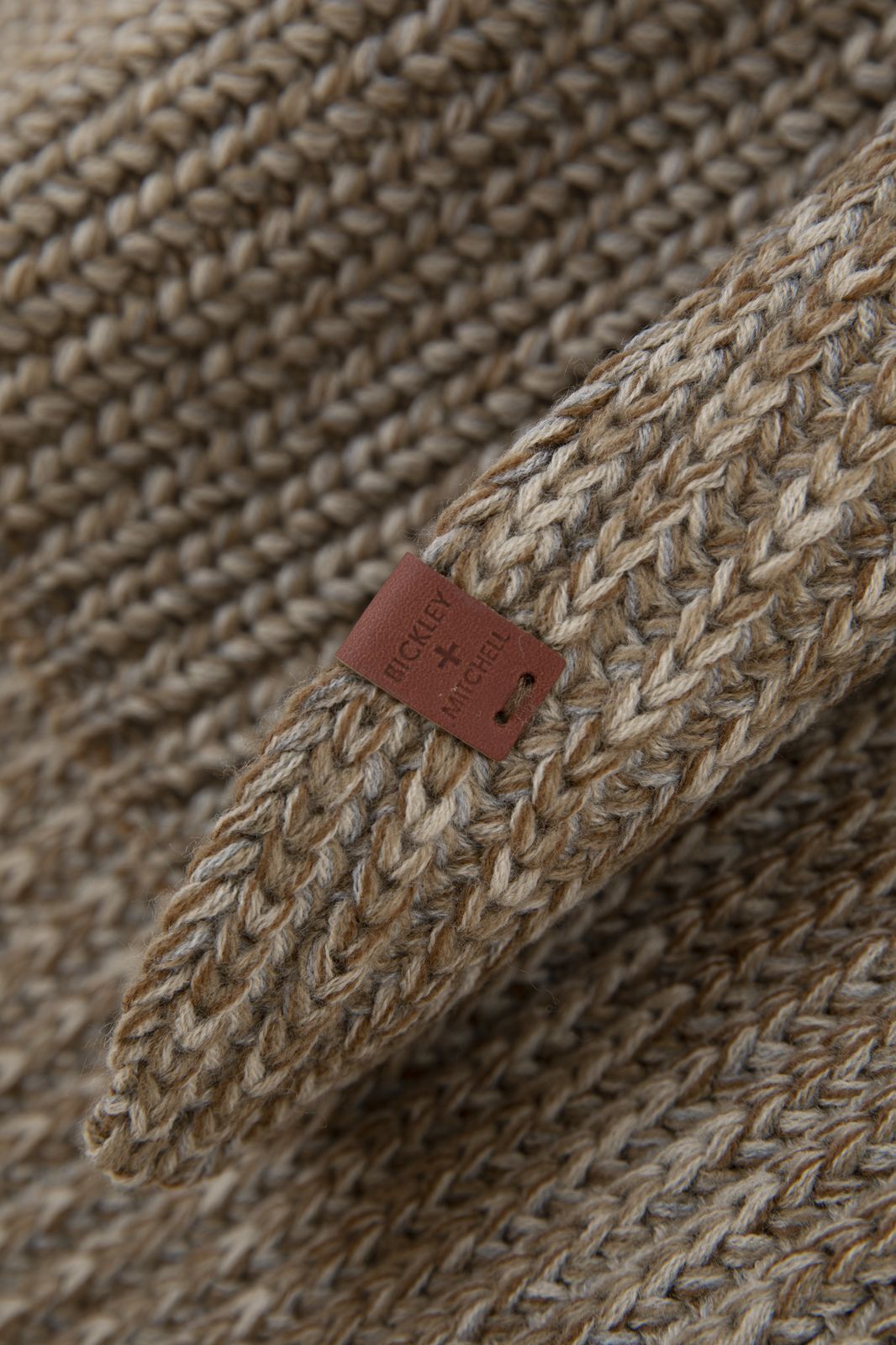 Écharpe tricotée - marron