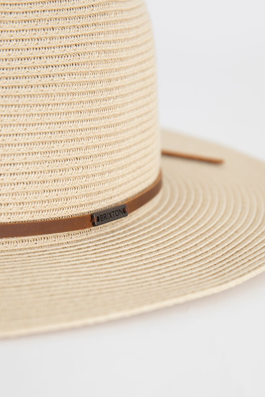 Brixton Chapeau de paille Wesley Fedora - marron clair