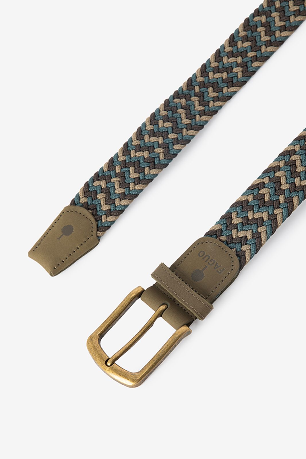 Ceinture tressée - bleu