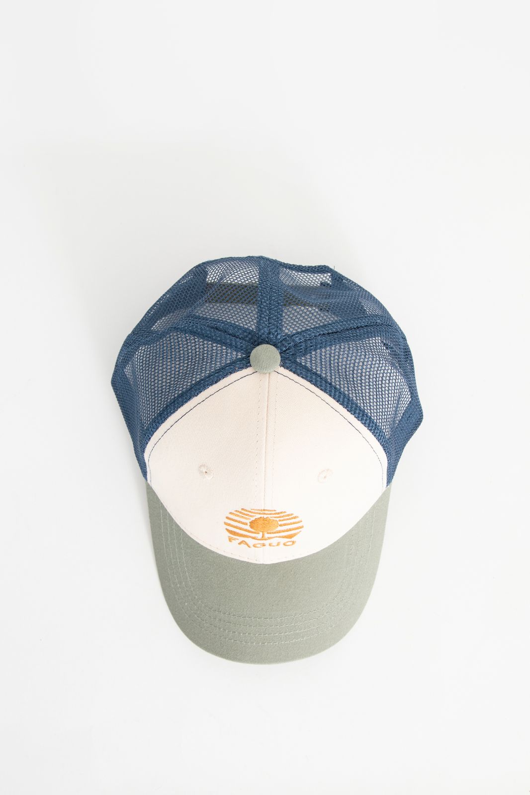 Faguo Casquette avec détail coloré - blanc