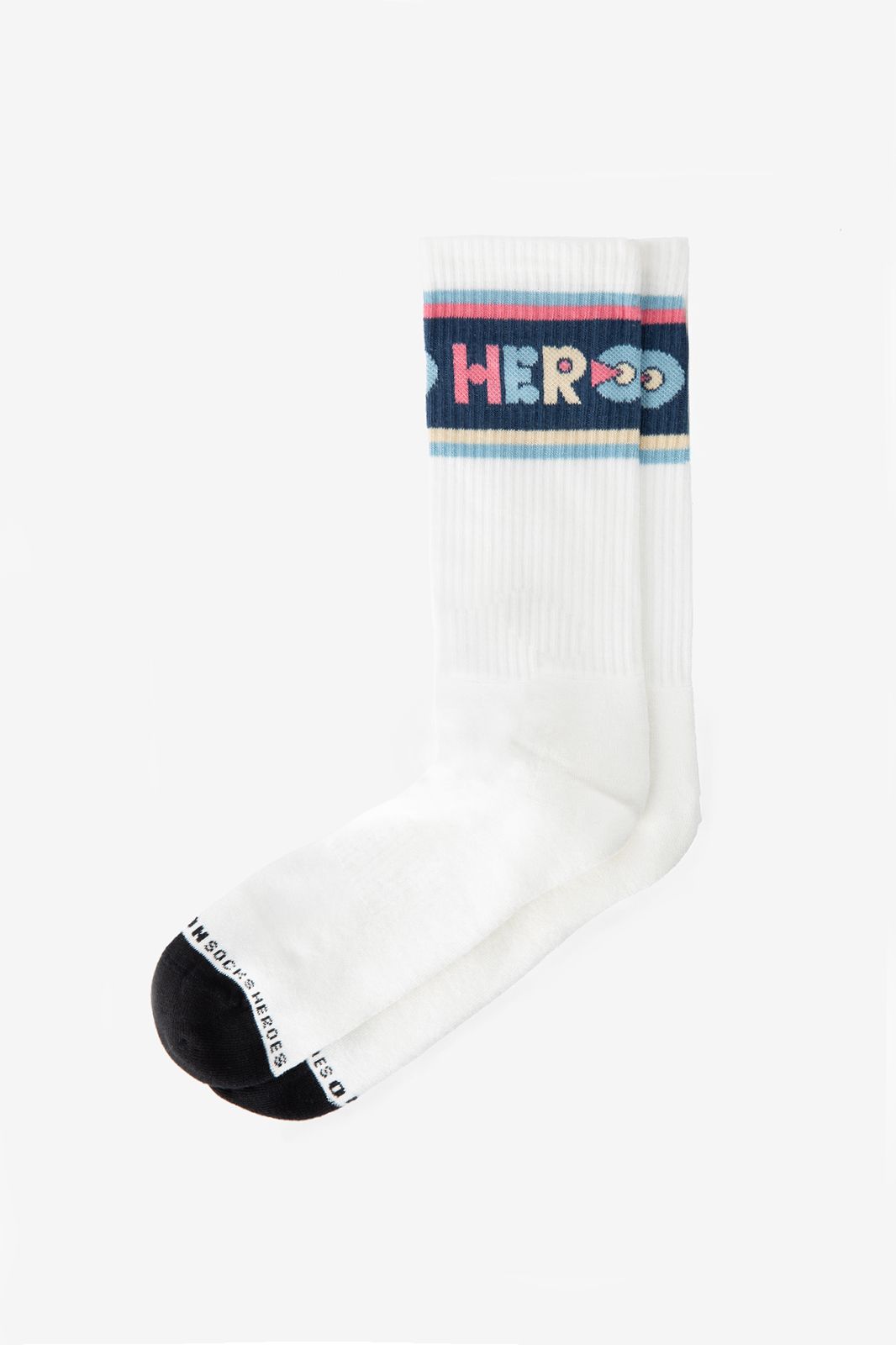 Heroes on Socks Chaussettes avec pop art - blanc