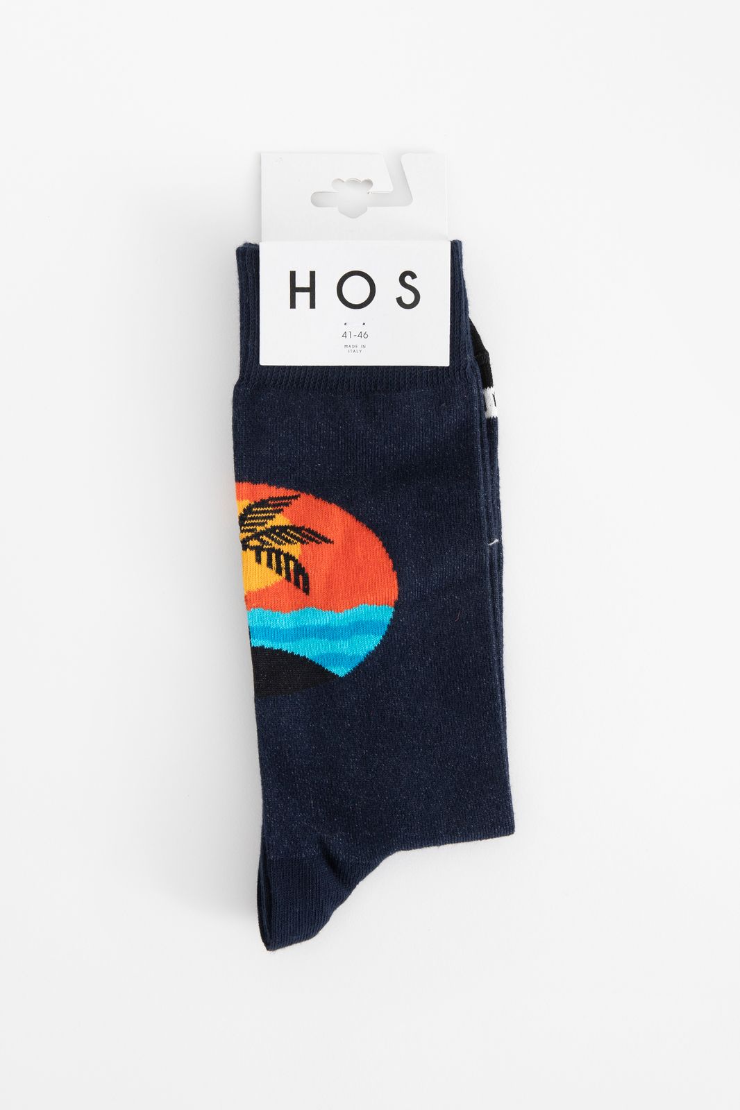 Heroes on Socks Chaussettes avec imprimé coucher de soleil - noir