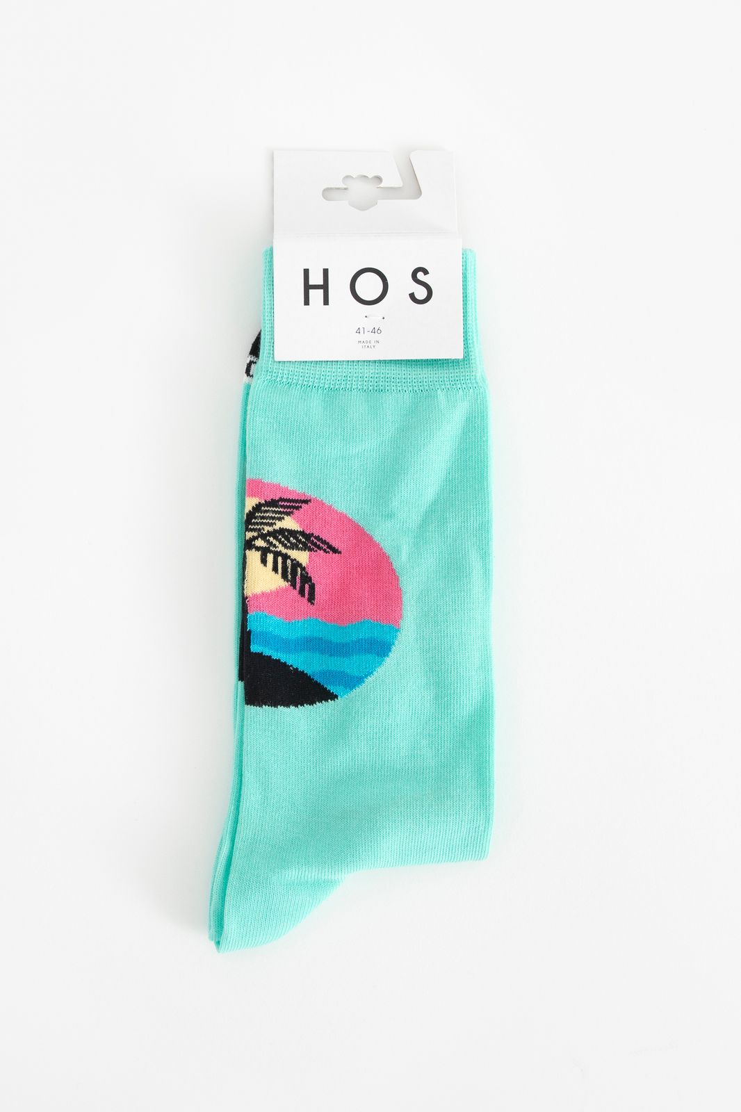 Heroes on Socks Chaussettes avec imprimé coucher de soleil - vert
