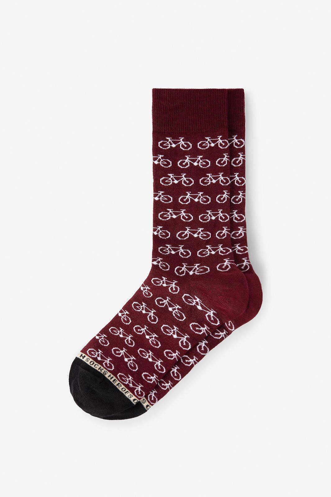 Heroes on Socks Socken mit Print - dunkelrot