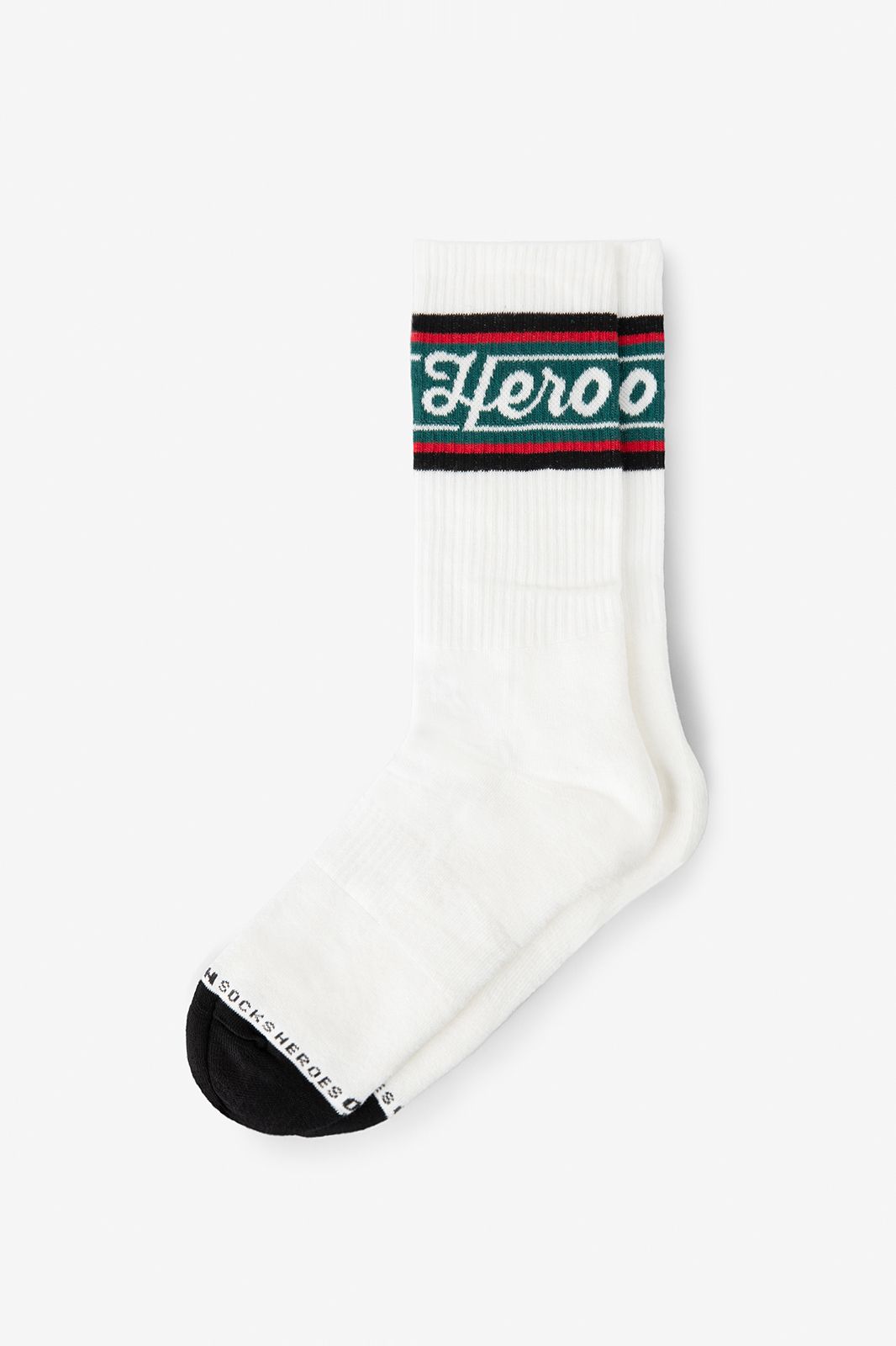 Heroes on Socks Socken mit Streifen - weiß