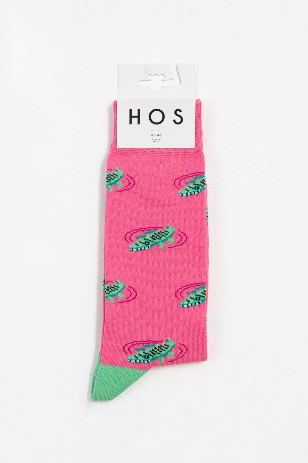 Heroes on Socks Socken mit Krokodil - rosa