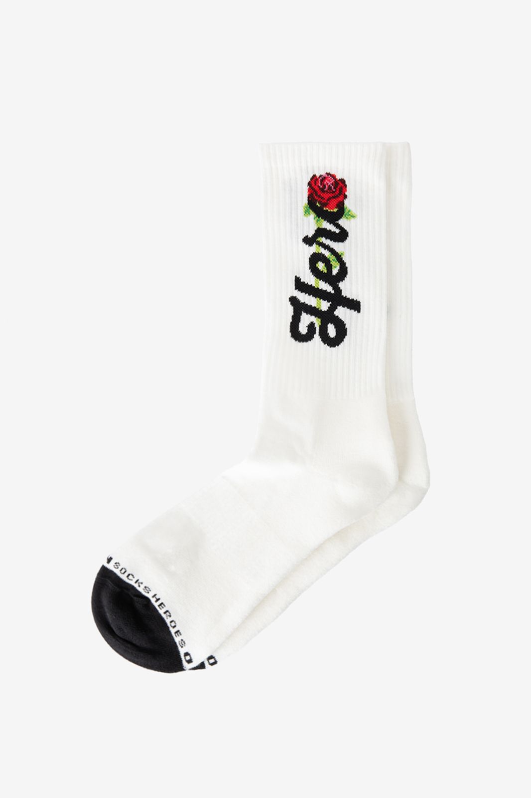 Heroes on Socks Chaussettes avec rose - blanc