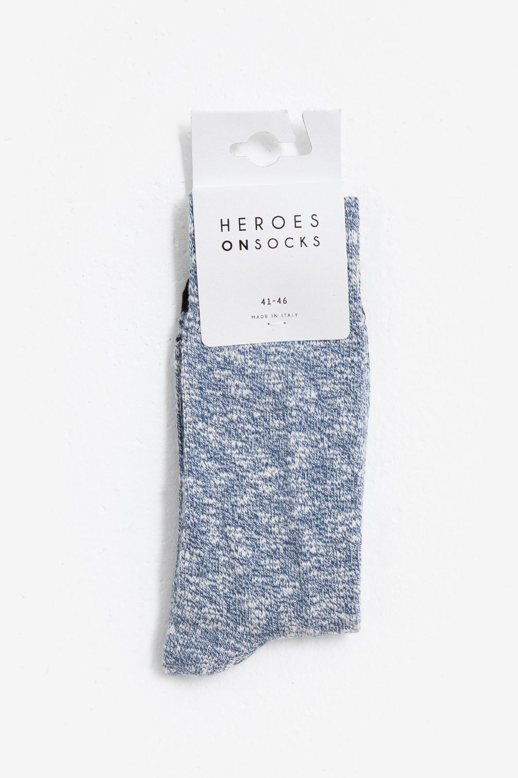 Heroes on Socks speckled blauwe sokken