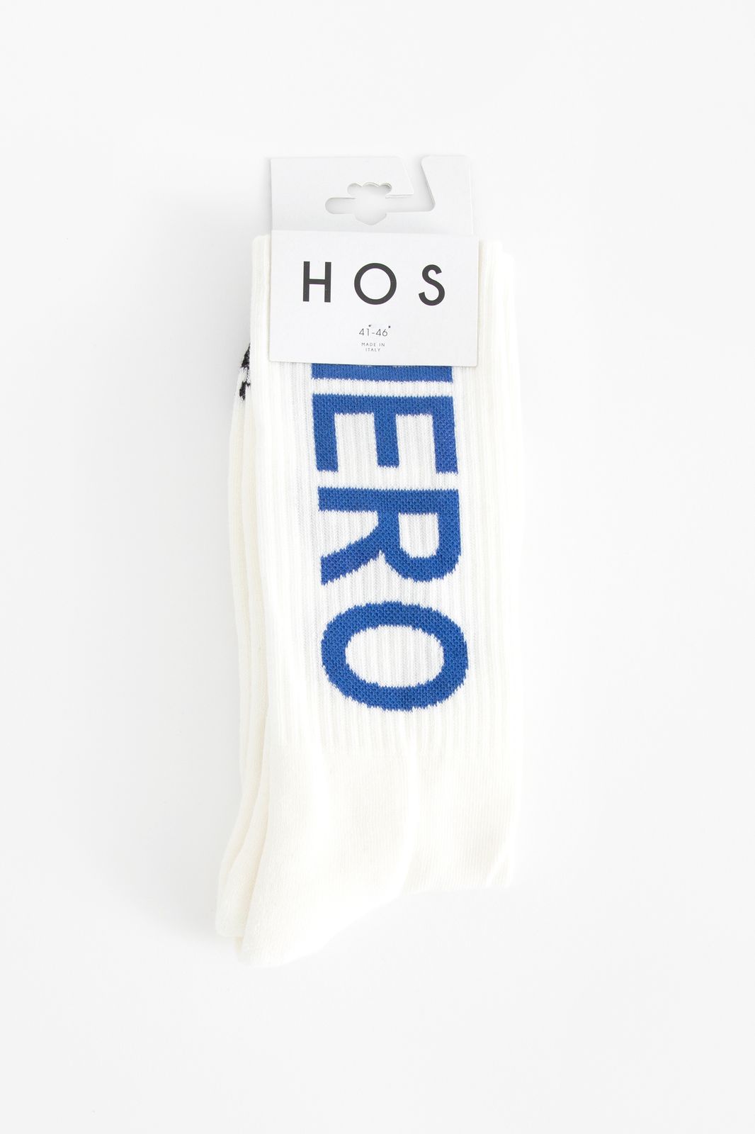 Heroes on Socks witte sokken met blauwe print - Heren | Sissy-Boy
