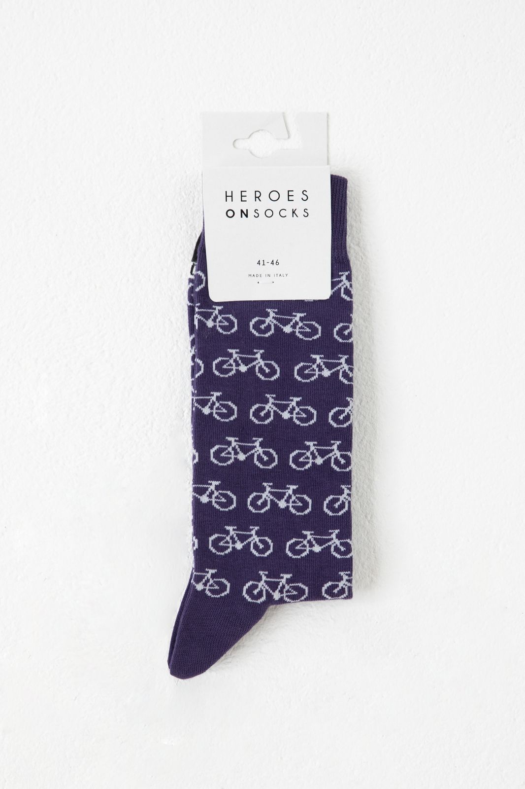 Heroes on Socks paarse sokken fiets - Heren | Sissy-Boy