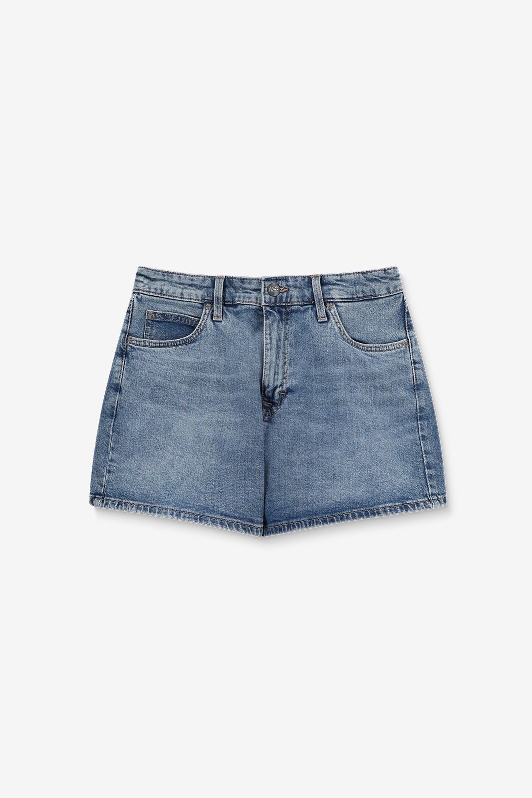 LEE Short taille mi-haute - bleu