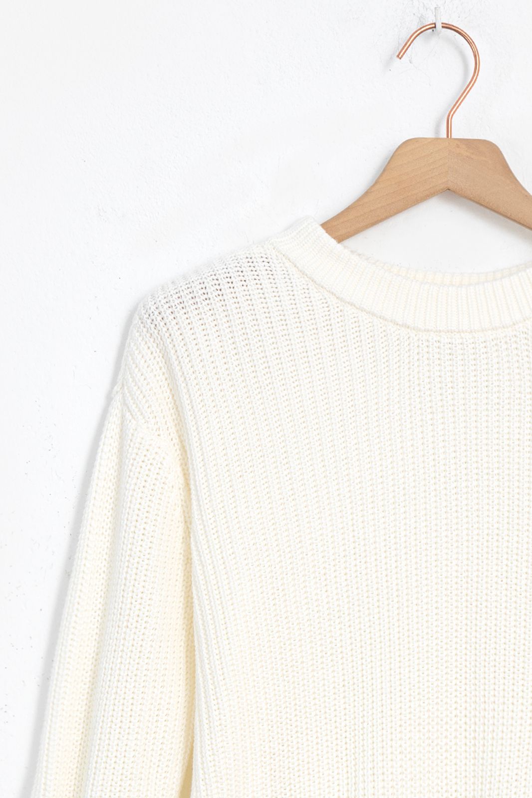 Minimum Pull tricoté Mikala G006 - blanc