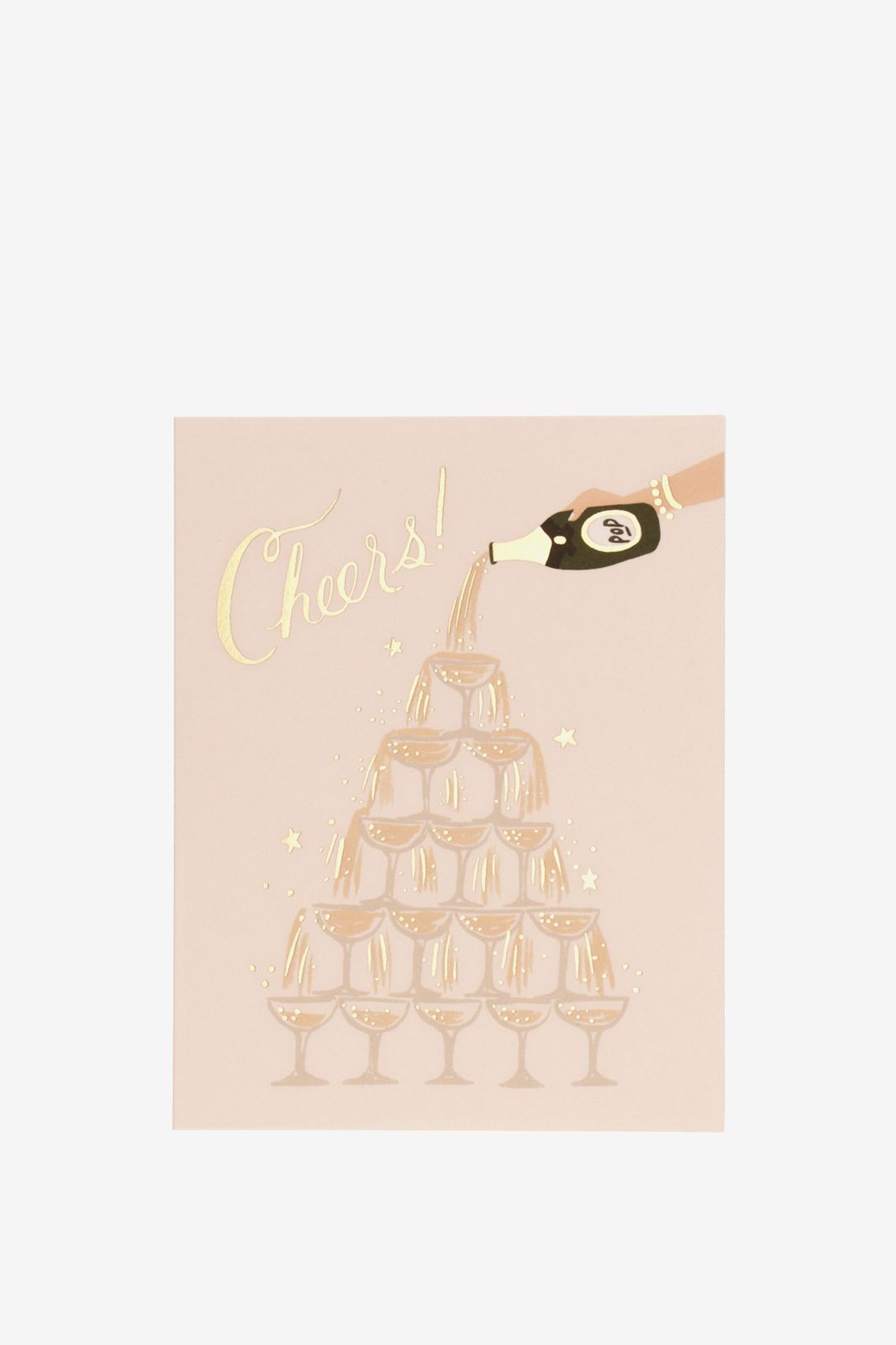 Postkaart champagne tower