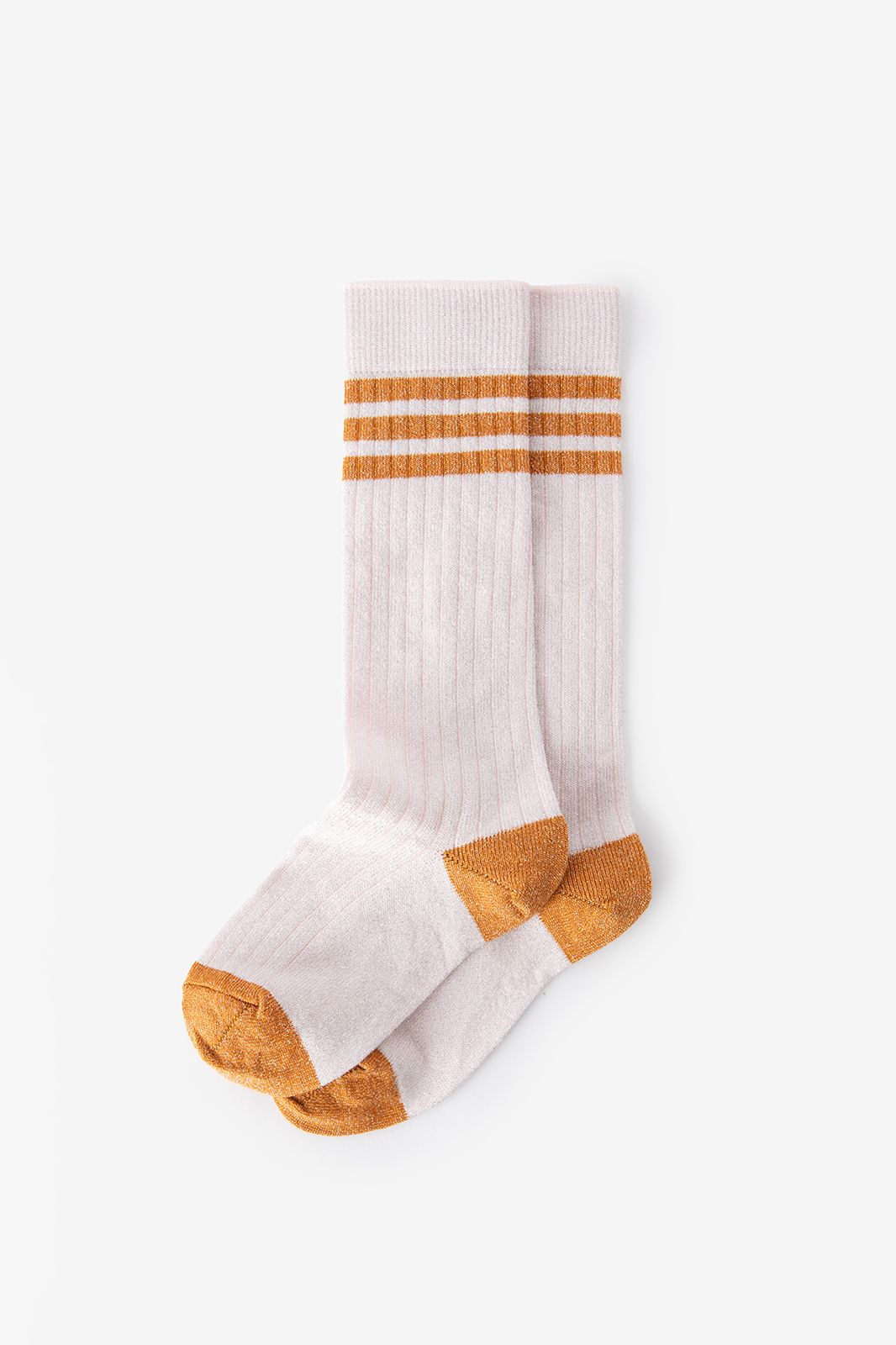 MP Denmark Chaussettes hautes pailletées - blanc