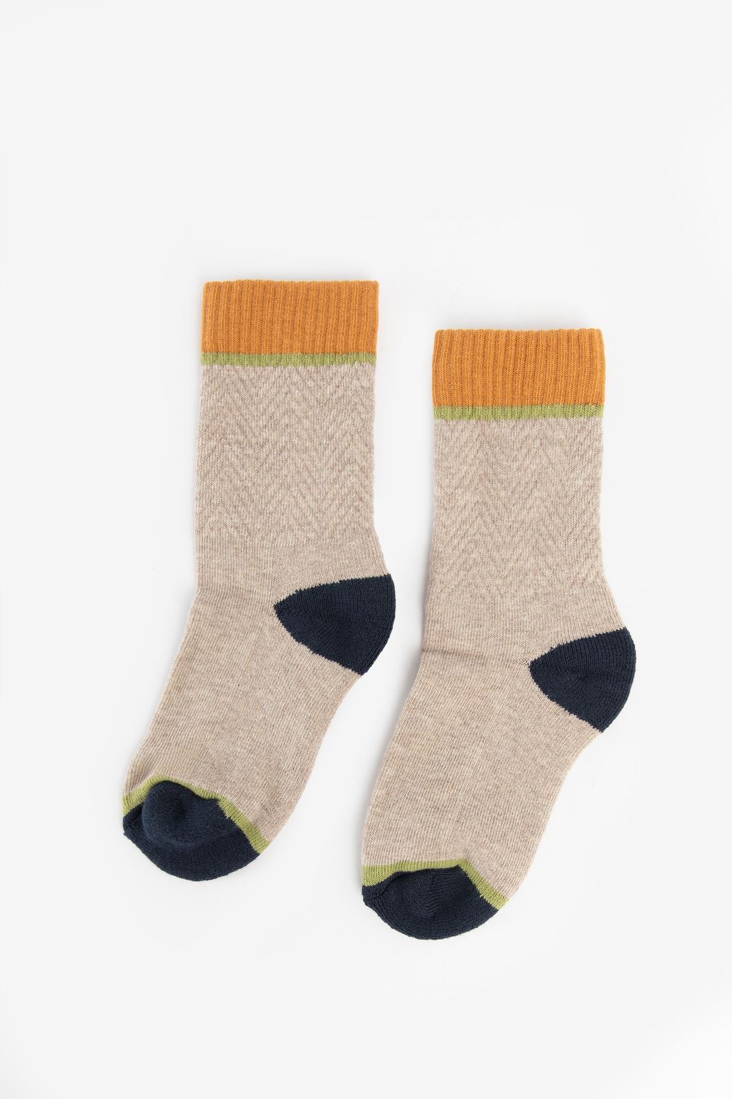 MP Denmark Chaussettes color block - marron