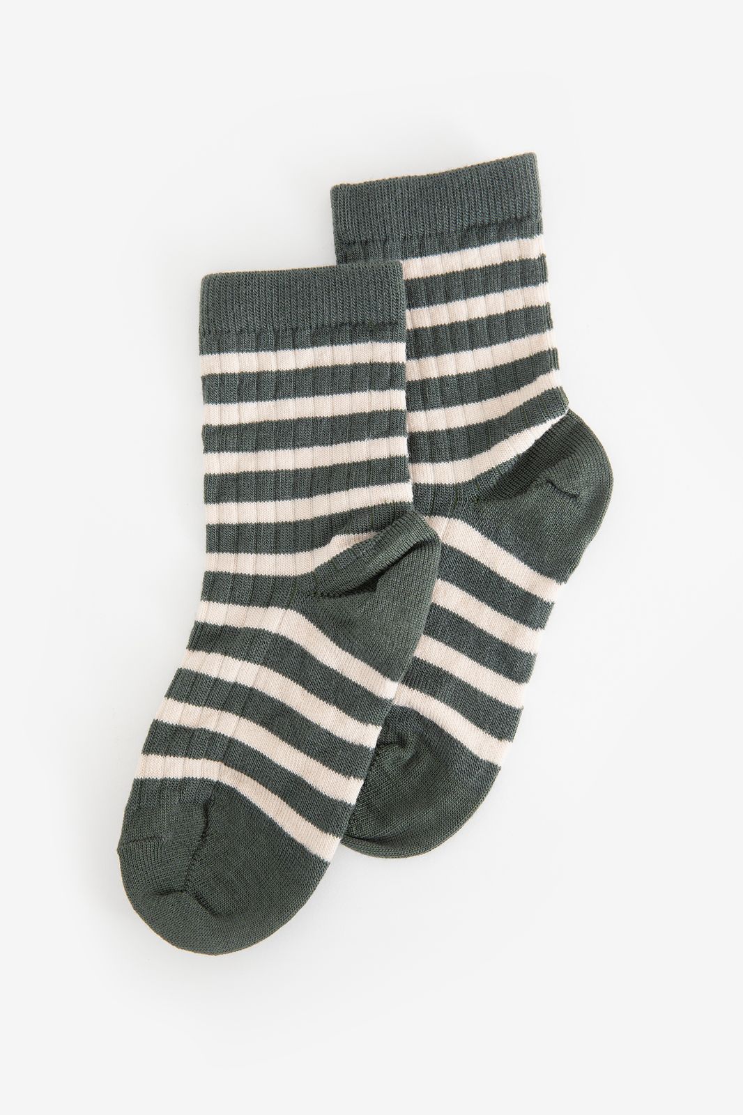 MP Denmark donkergroene sokken met strepen