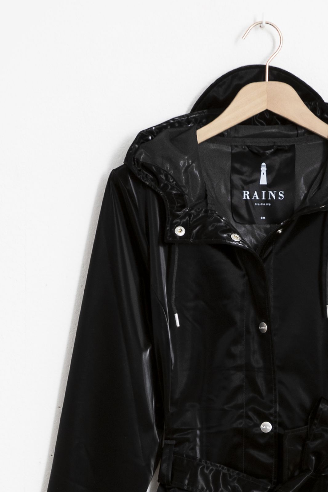 Rains curve jacket 1206 zwart - Dames | Sissy-Boy