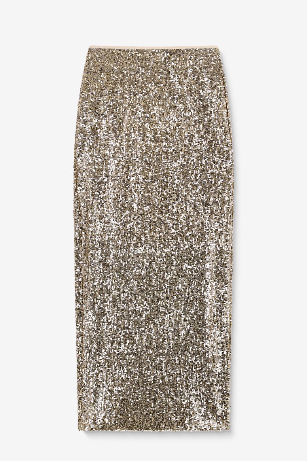 Damen Glitzer Rock Mit Futter – Pailletten Bleistiftrock, Elastische Taille, Für Partys & Bankette