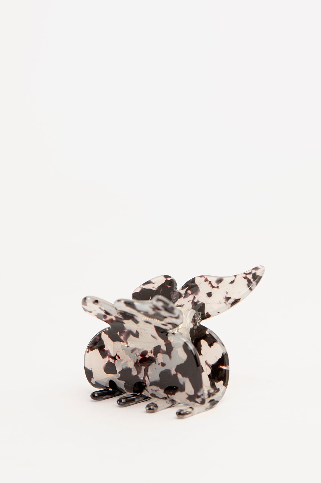 Pince à cheveux avec papillon - gris