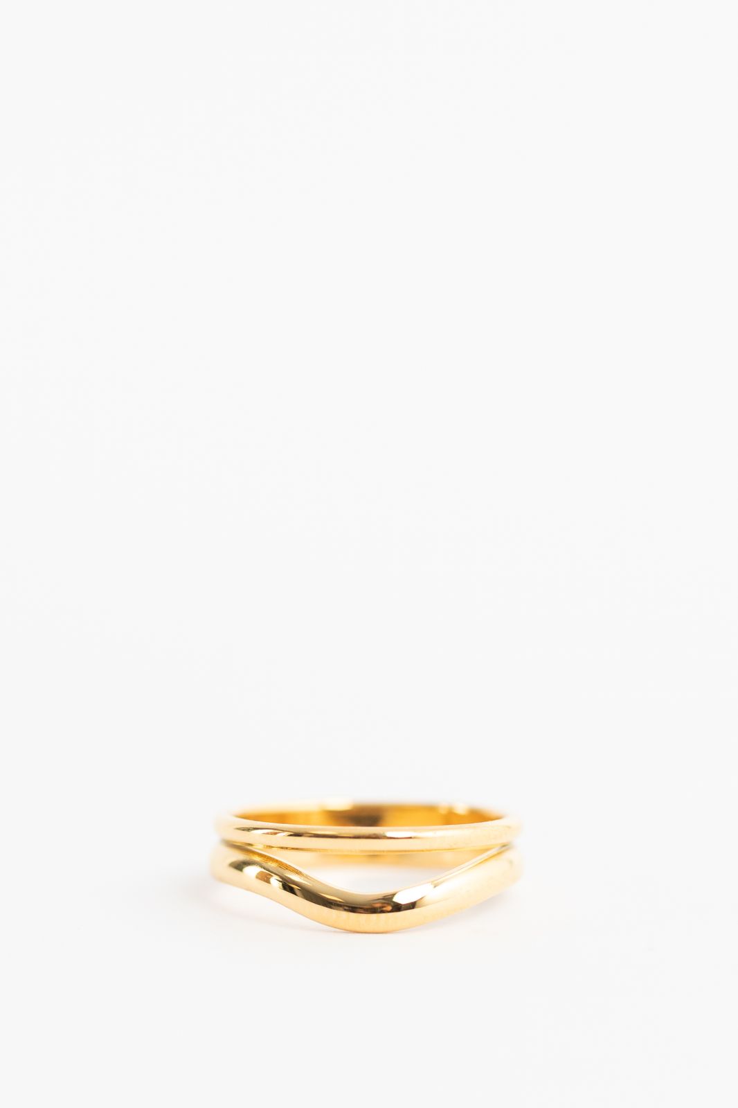 Bague double - plaqué or