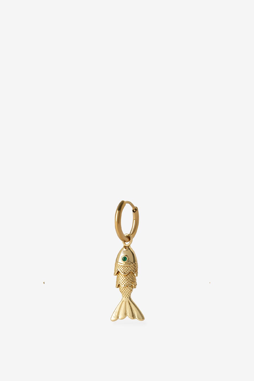 Boucle d'oreille single poisson - doré