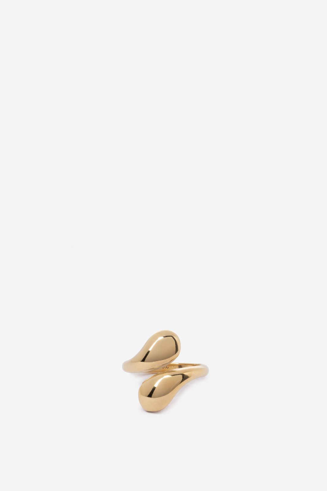 Bague torsadée plaqué or