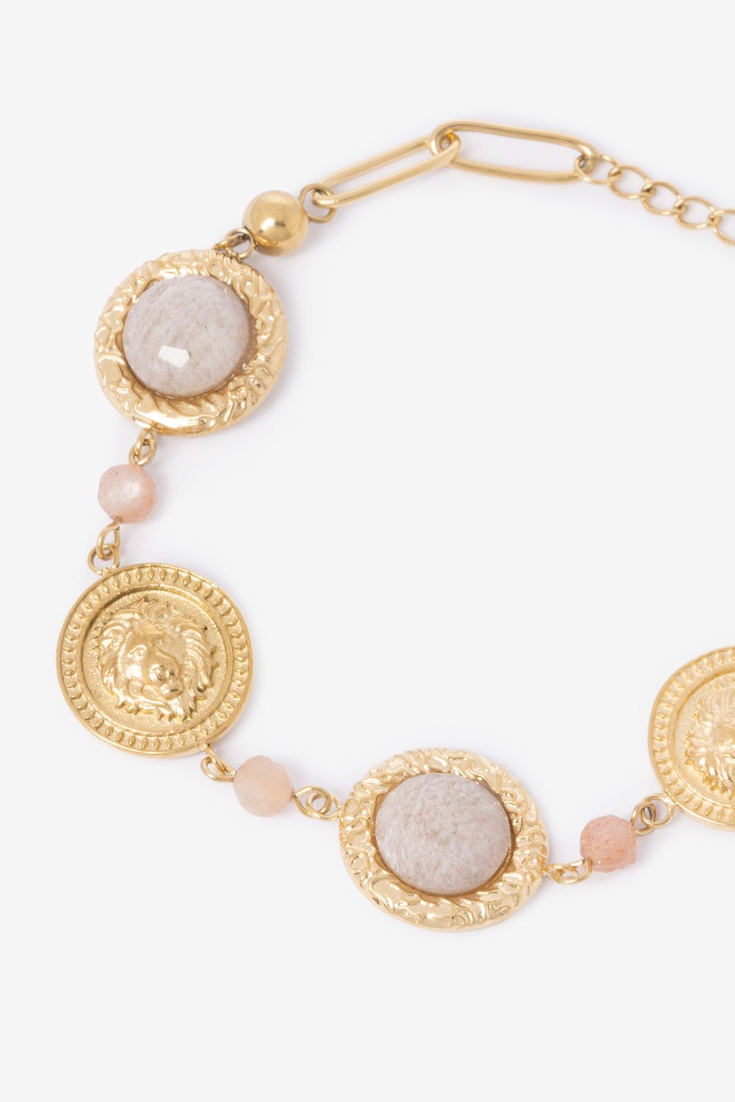 Bracelet plaqué or avec pierres