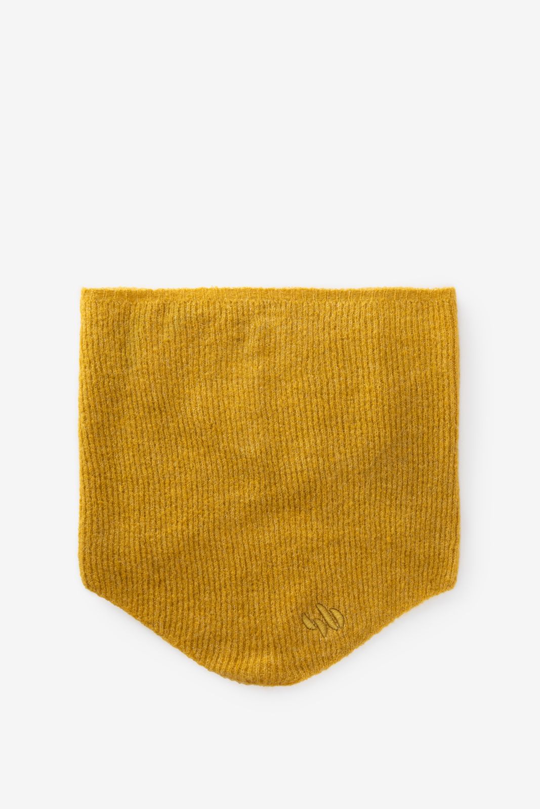 Écharpe bandana tricotée - jaune