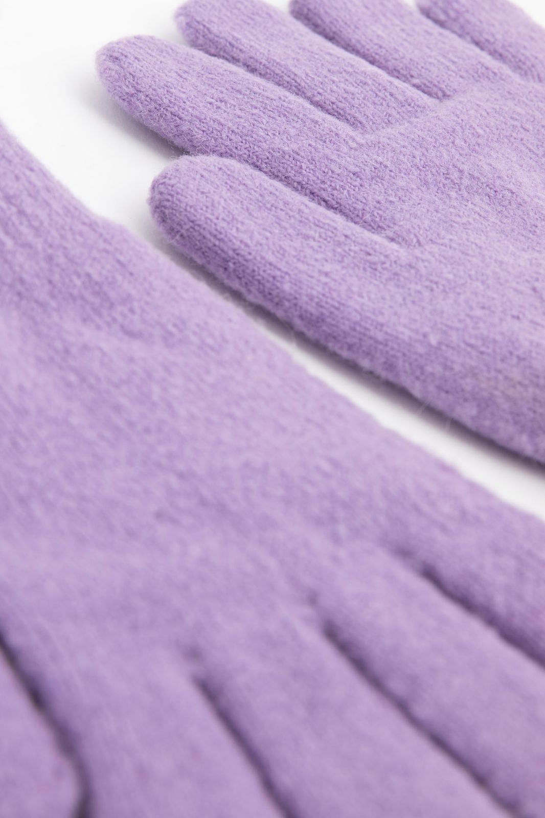 Gants tricotés - violet