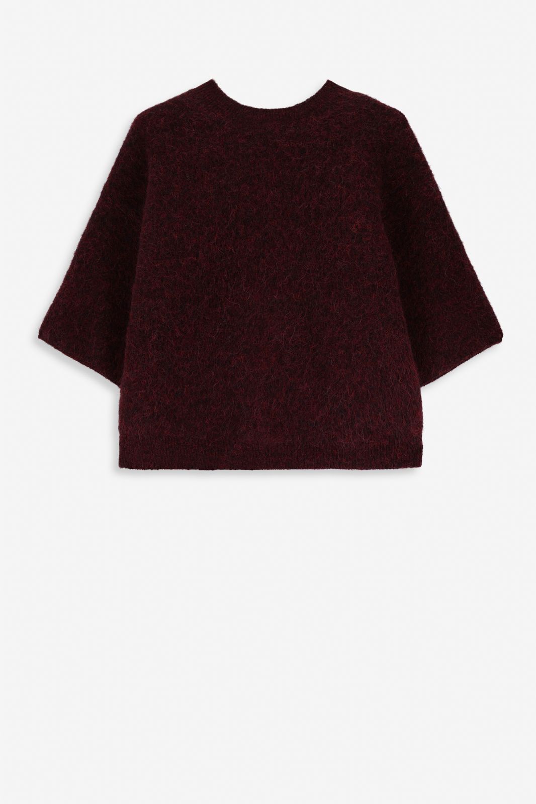 Pullover mit Schleife - dunkelbraun