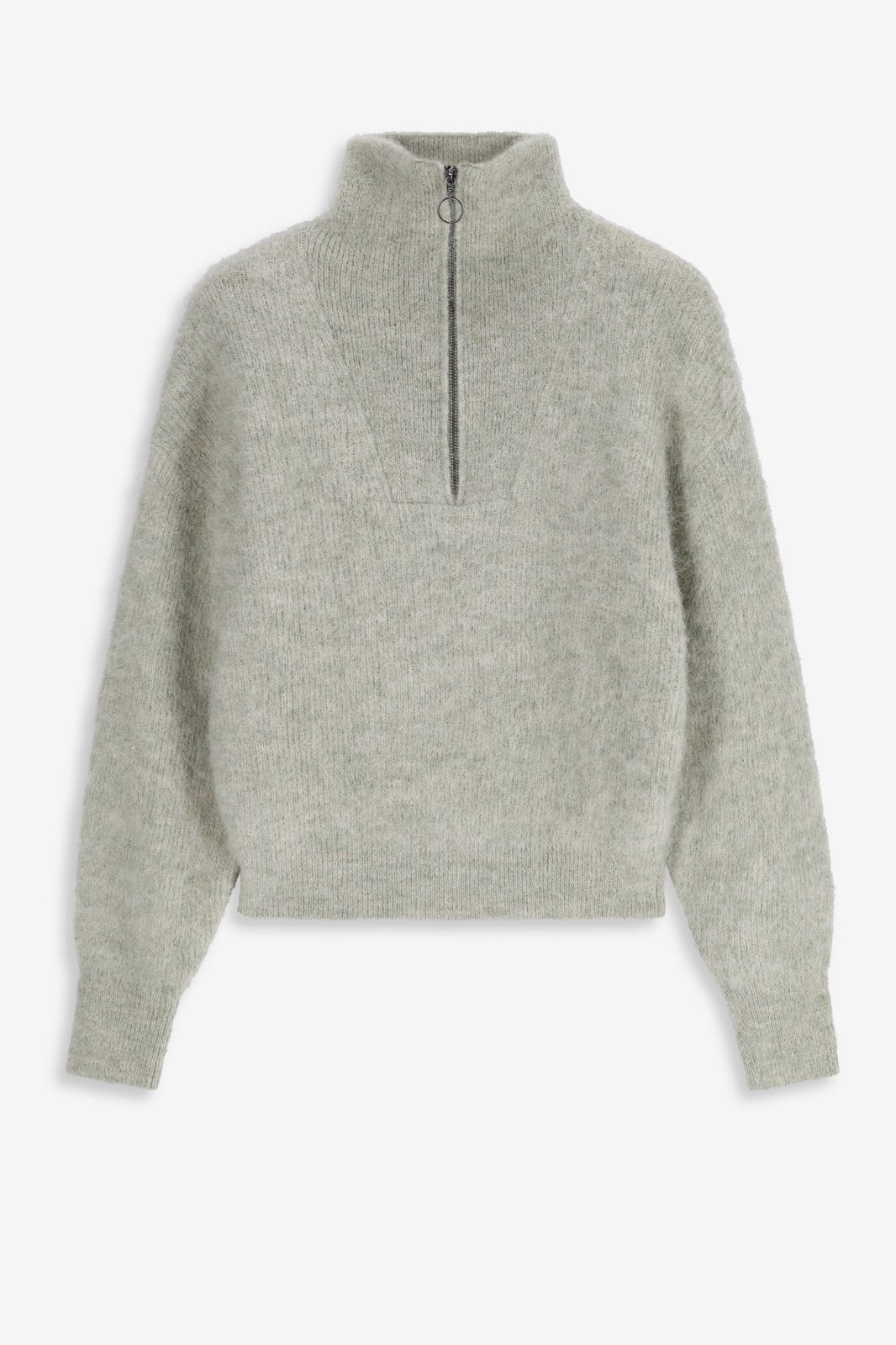 Pull avec fermeture éclair - vert clair