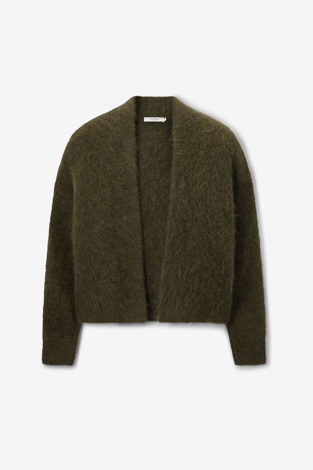 Gilet tricoté - vert foncé