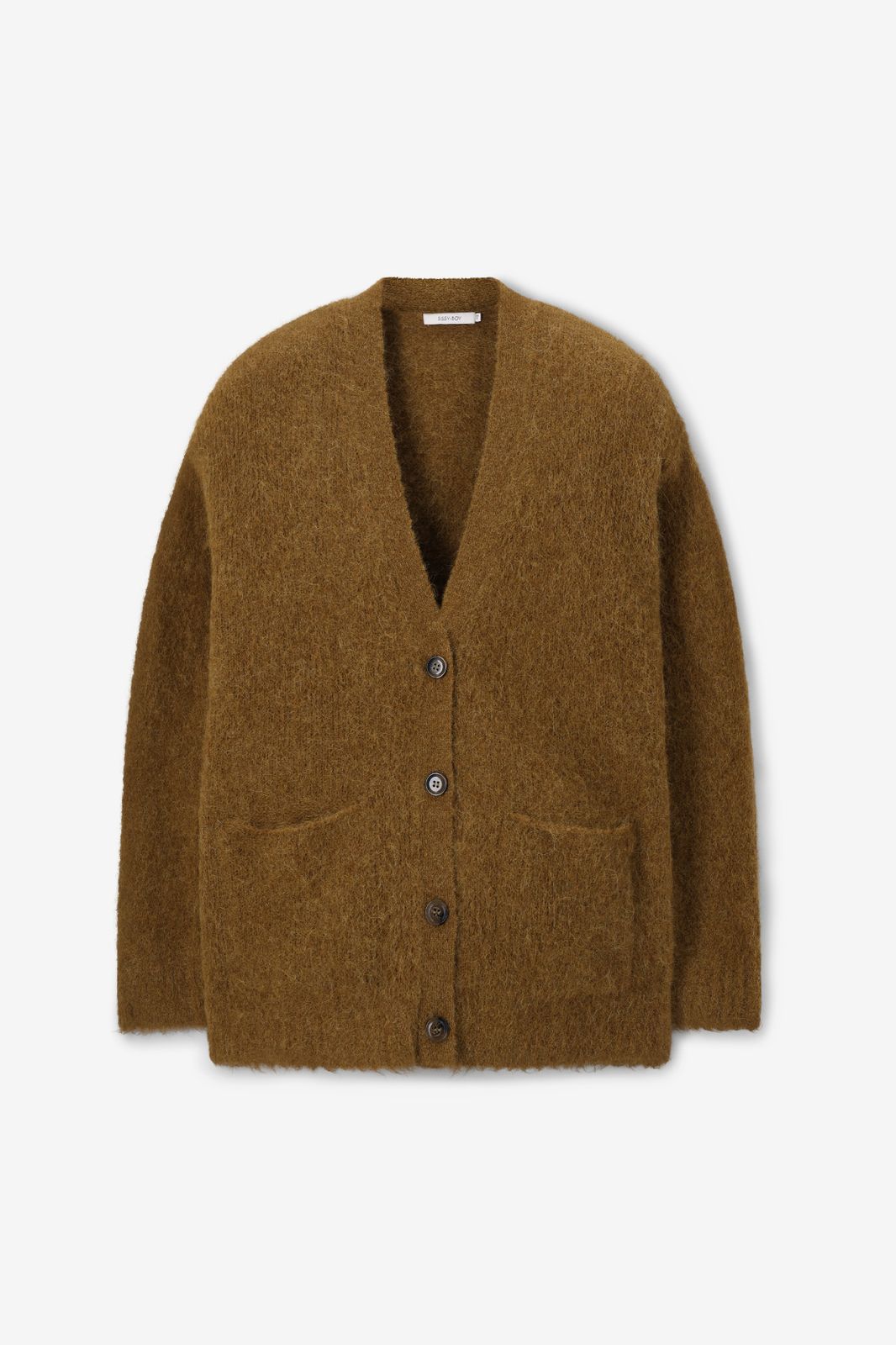 Gilet avec col V - vert foncé