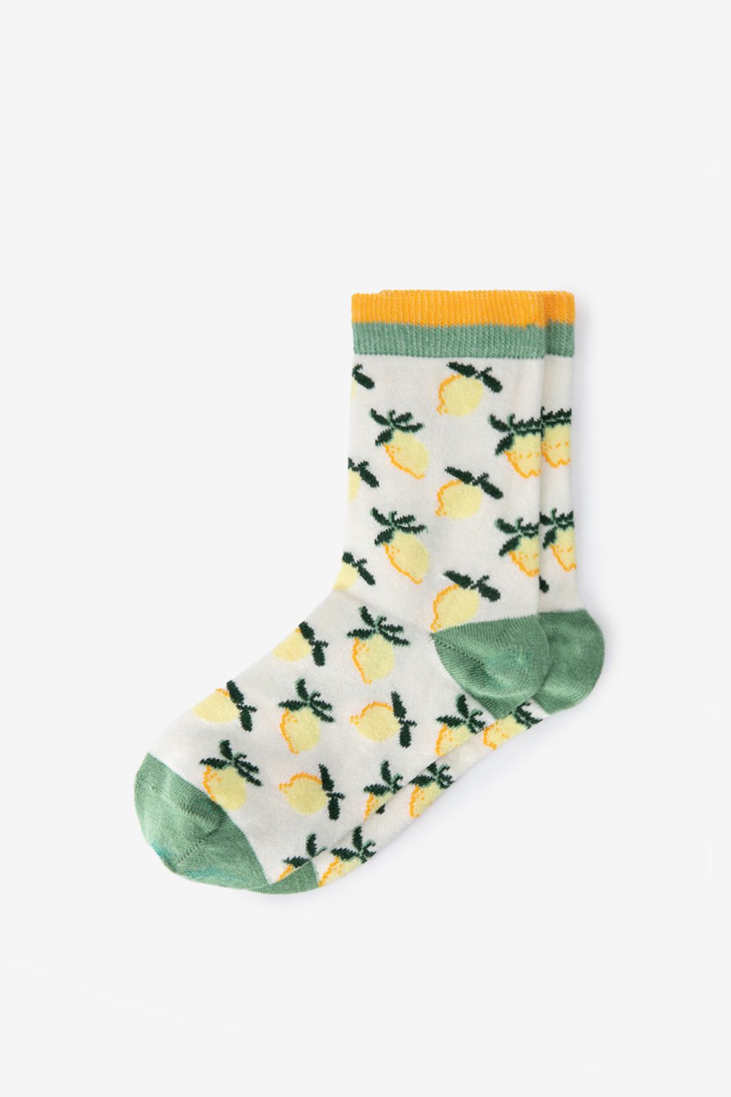 Chaussettes avec citrons - blanc