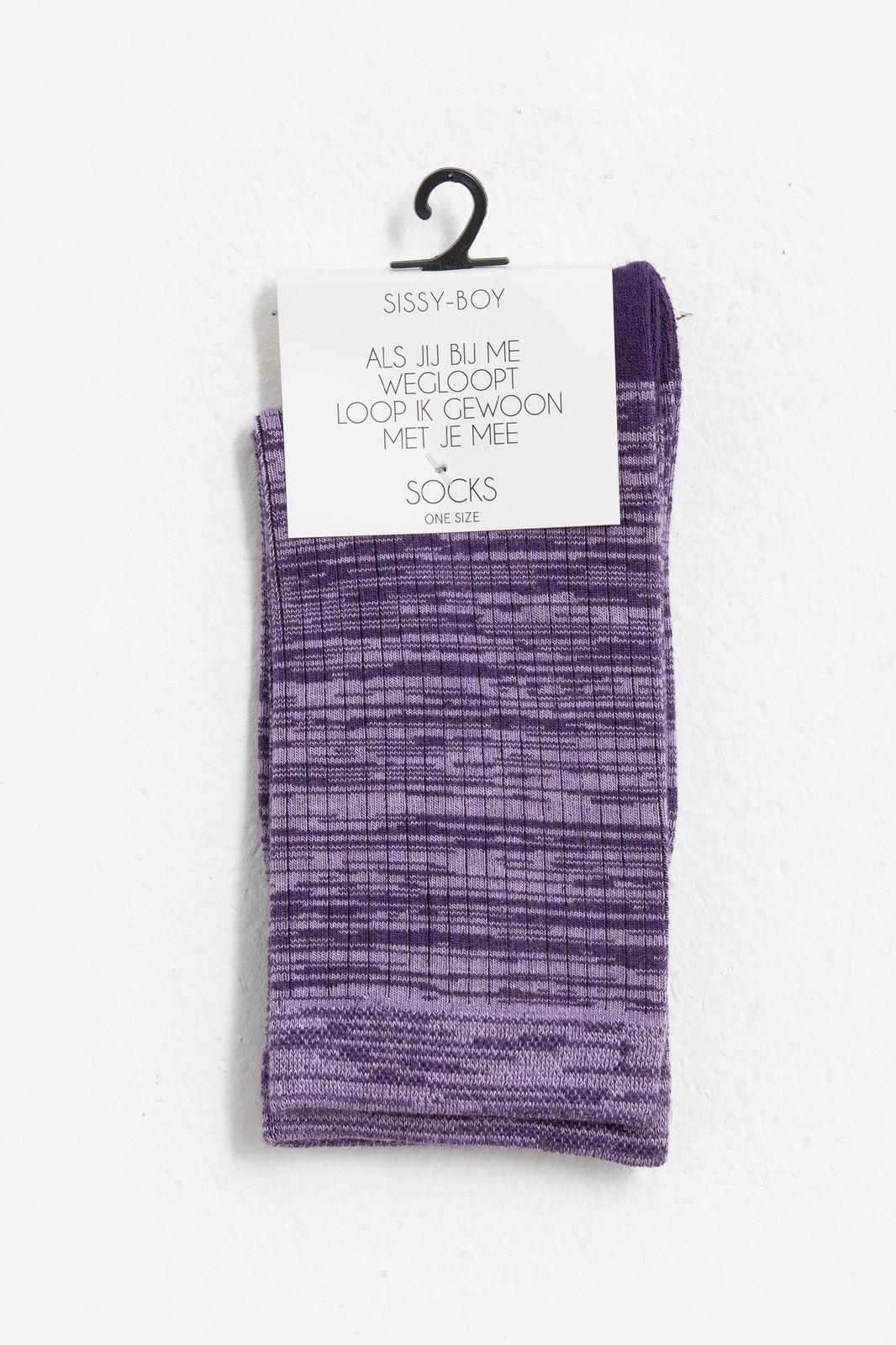 Chaussettes space dye - violet