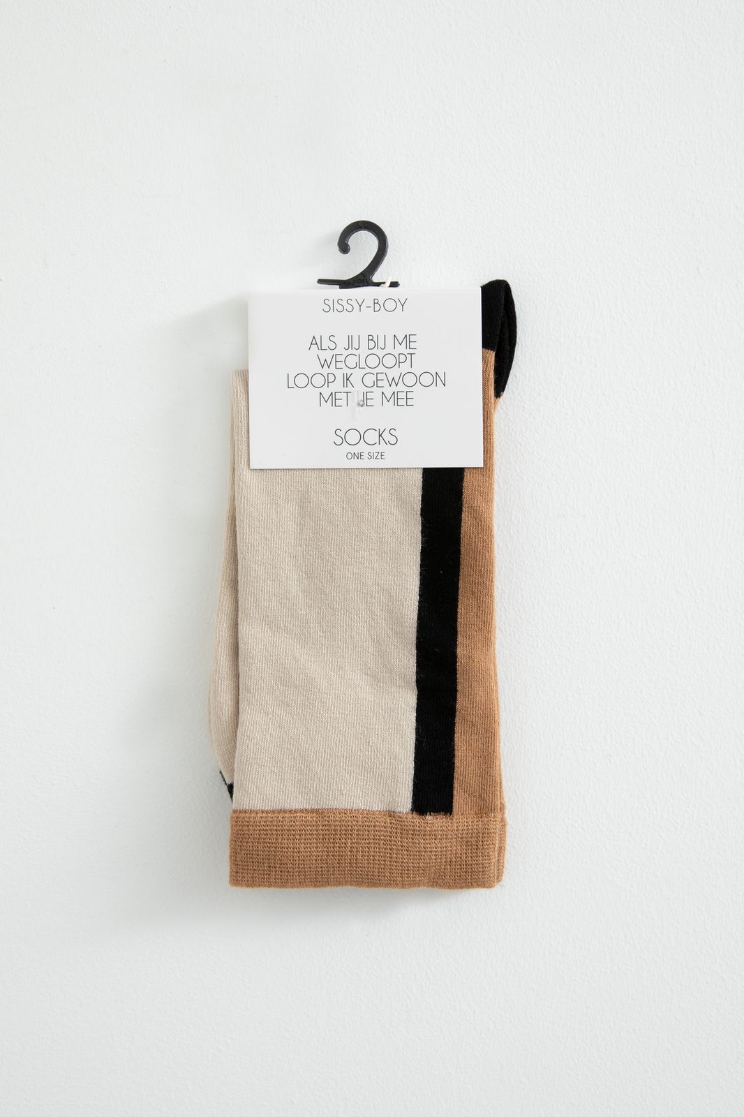 Color-Blocking-Socken - braun