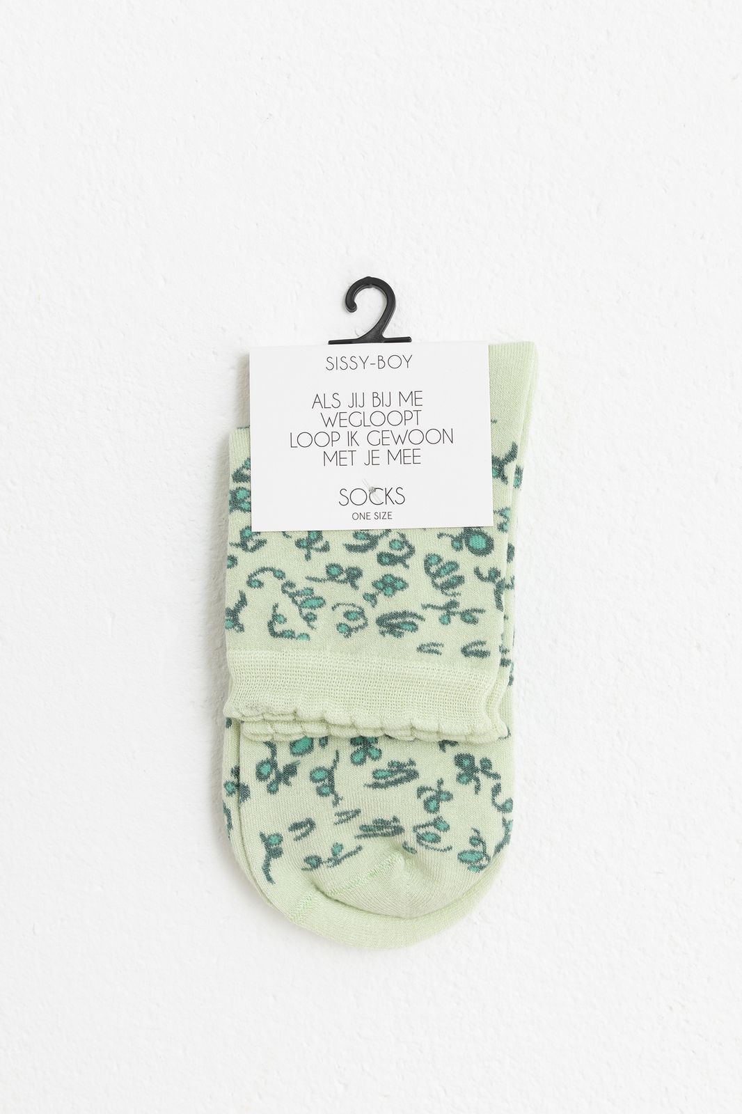 Socken mit Scribble-Print - grün