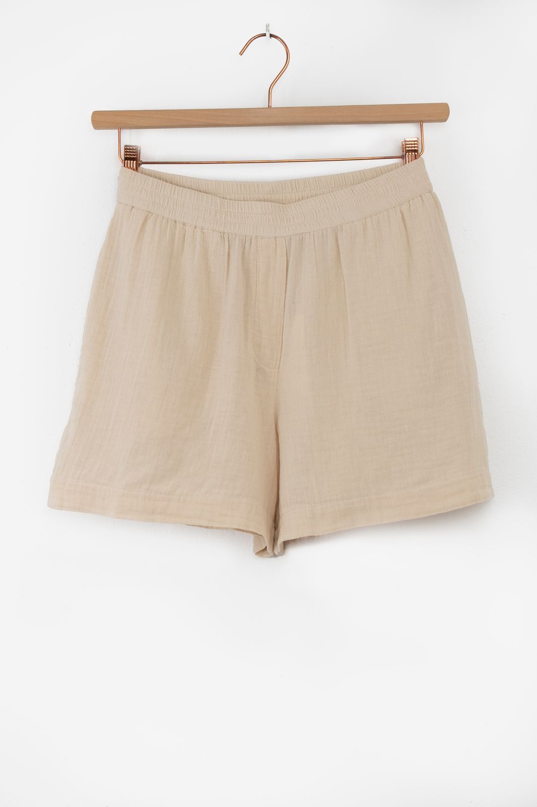 Musselin-Shorts - beige