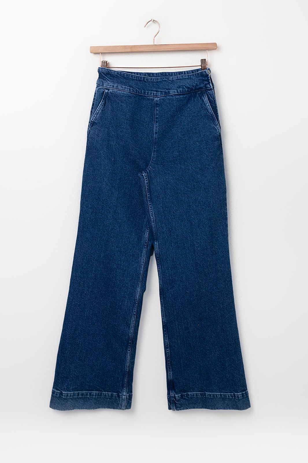 Ausgestellt Jeans mit Reißverschluss - dunkelblau