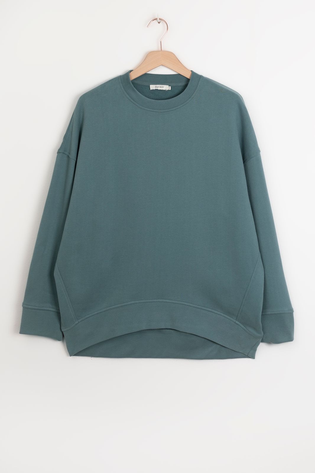 Oversize-Sweater - blaugrün