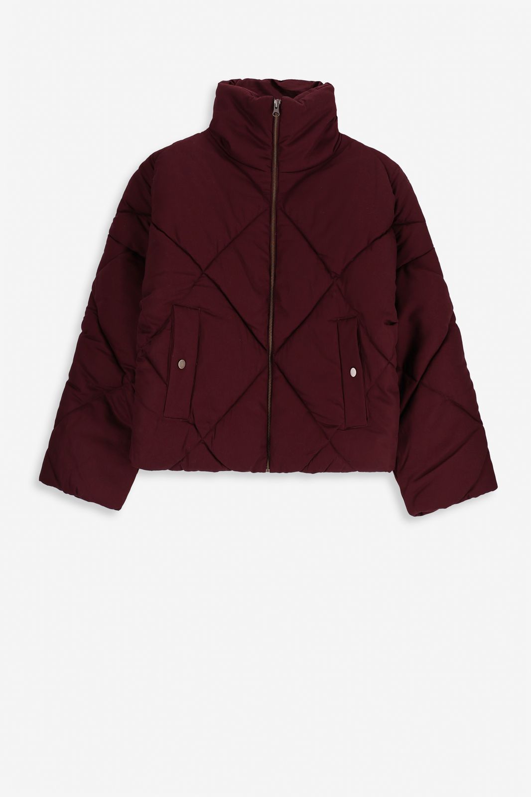 Kurze Steppjacke - dunkelbraun