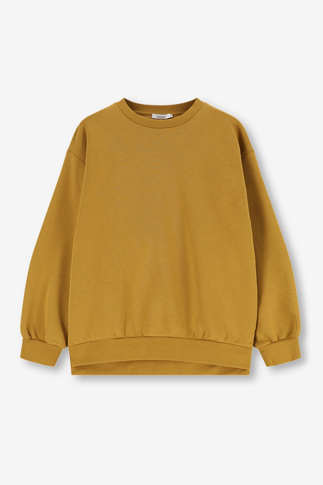 Oversize-Sweater - senfgelb