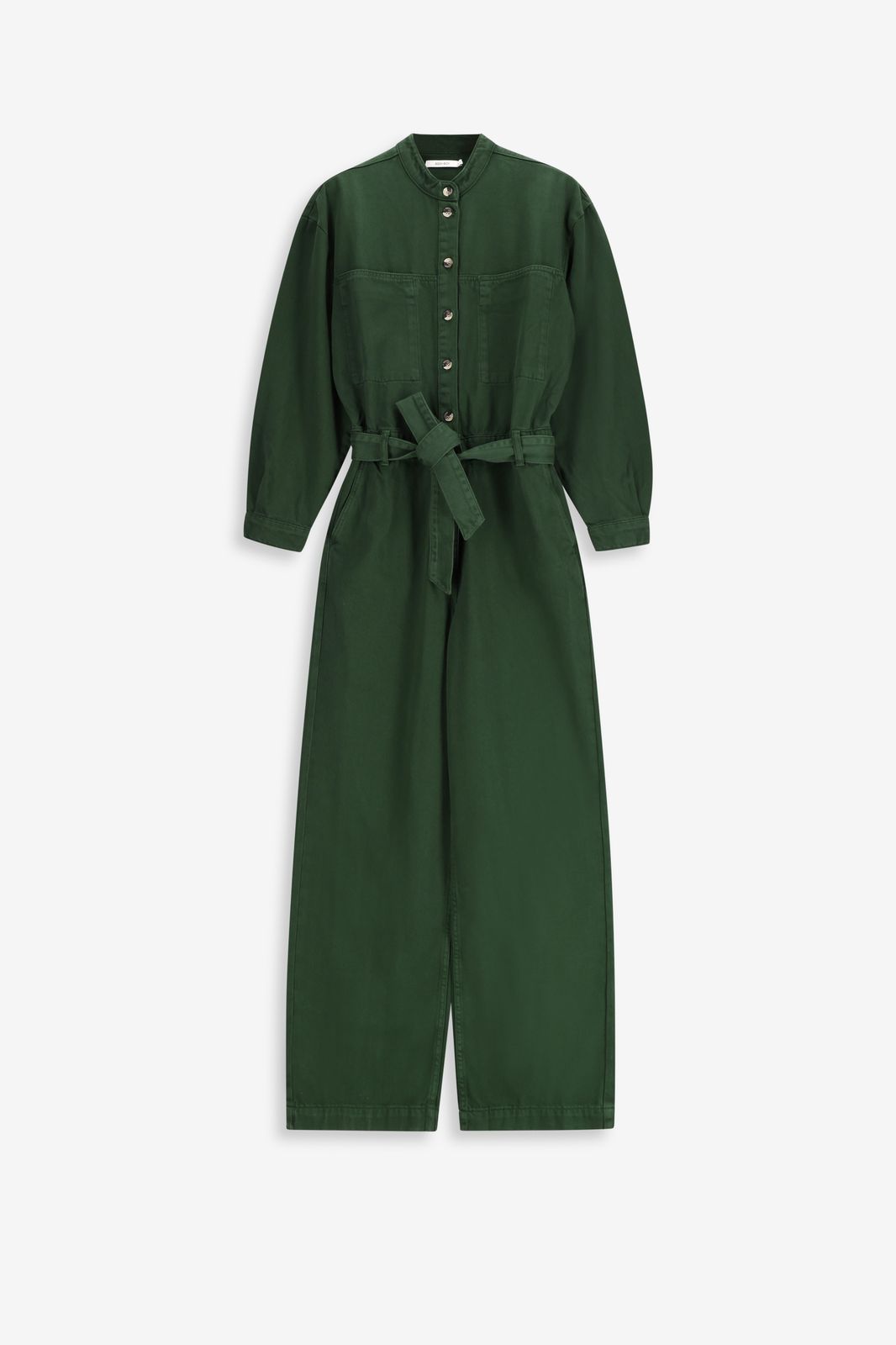 Jumpsuit mit Taillenband - dunkelgrün